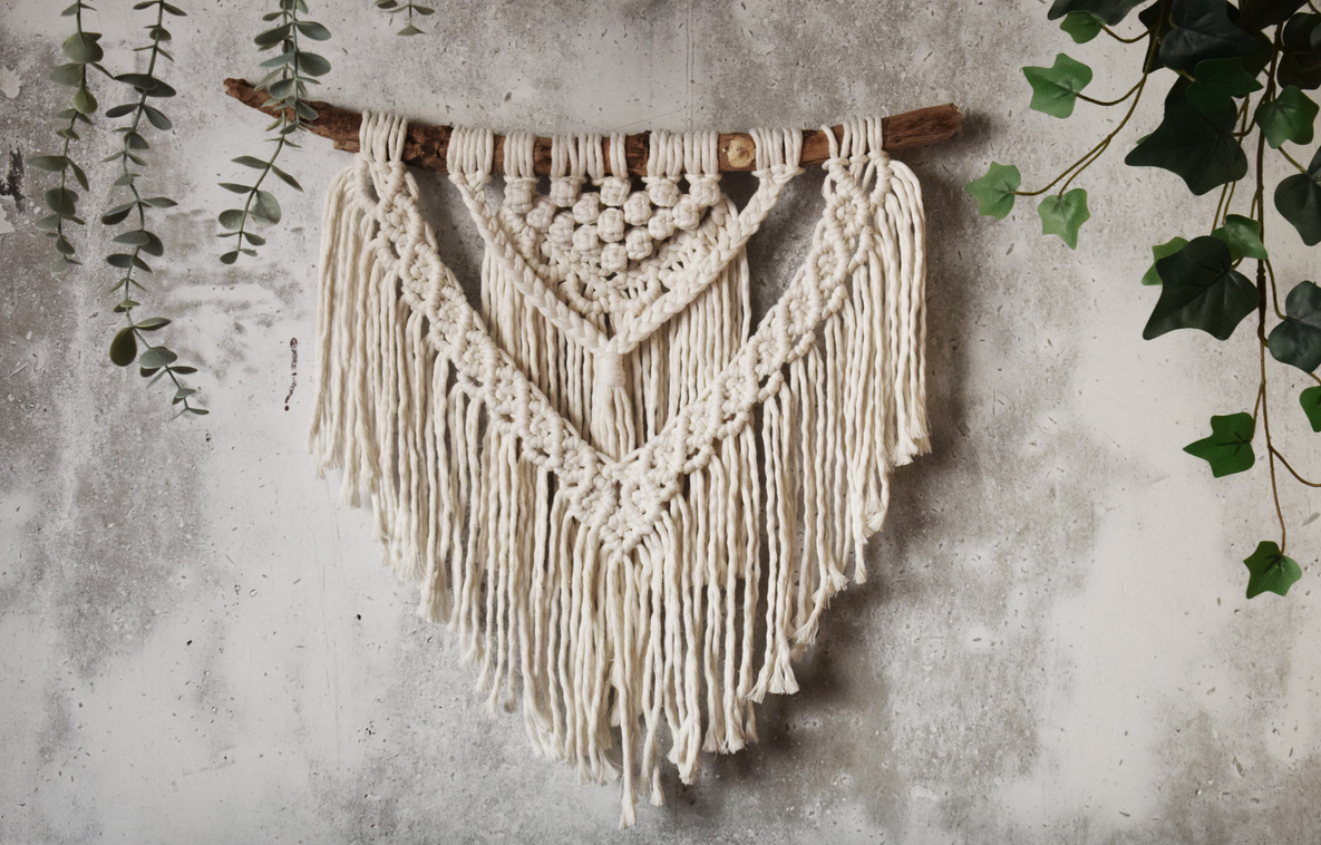 makramé fali díszek