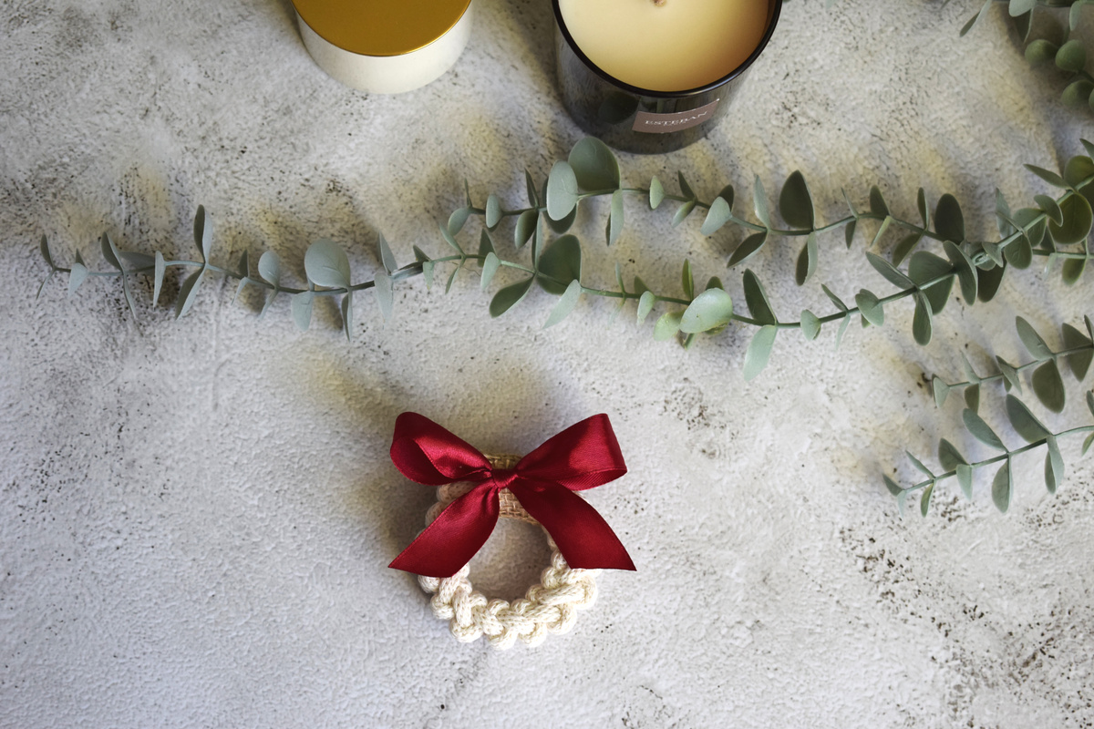 makramé asztali dekorációk